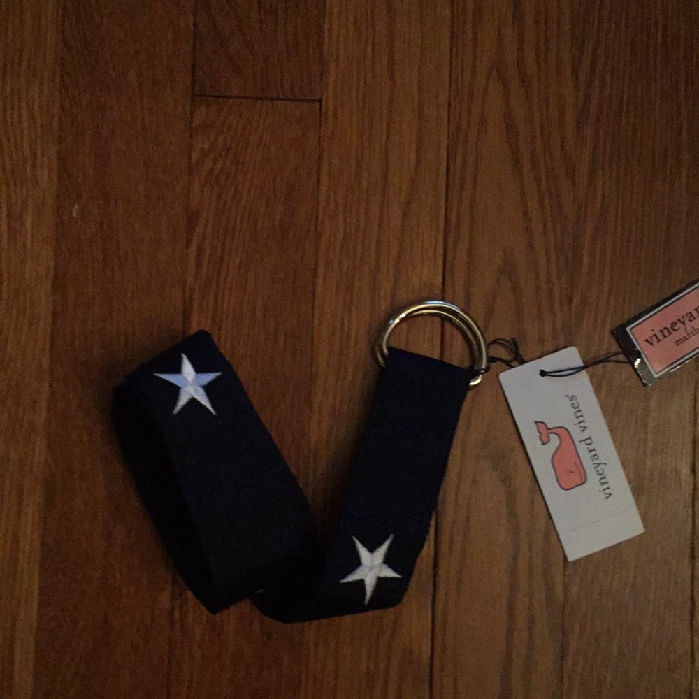 Vineyard Vines Star Embroidered Belt